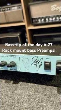 Bass Tip 27 Rackmount Preamps GED 2112 Geddy Lee. Using rack mount bass preamp!! ‪@Tech21nyc‬