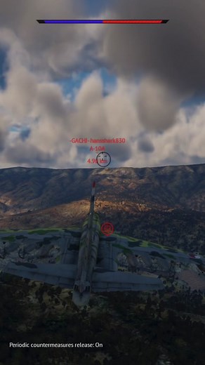 Fighter Jet Aerial Combat in War Thunder Gameplay