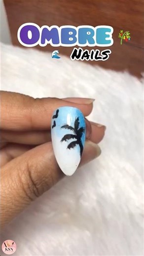 Ombre Nails 🌊#ombrenails #ombrenailart #easynailart #nailart