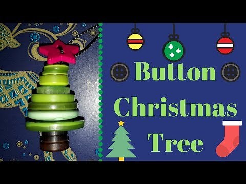 DIY Christmas Decoration - Button Tree