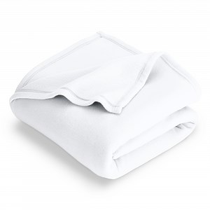 Bare Home Polar Fleece Bed Blanket - Lightweight - Premium Fleece - Twin/Twin XL, White