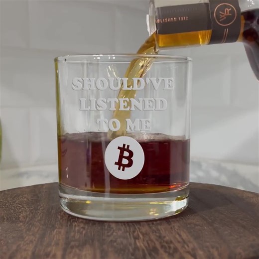 Shouldve Listened Bitcoin Gift Rocks Glass - Crypto Gifts for Him - Etsy
