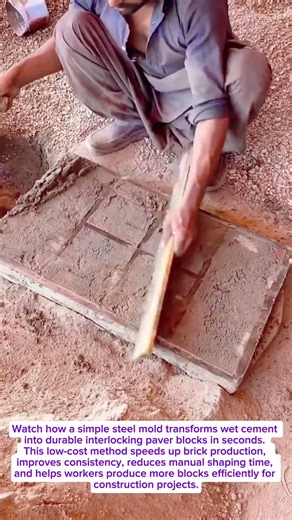 INSANE Brick Mold Hack! Fastest DIY Paver Block Production Process Ever