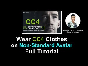 Wear CC4 Clothes on Non-standard Avatar iAvatar - Character Creator 4 Full Tutorial