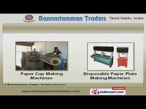 Plate Making Machine by Bannariamman Traders, Coimbatore