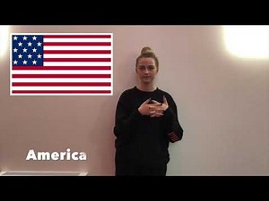 Deaf Awareness week - Sign different countries in British Sign Language BSL