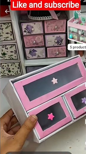 DIY Mini Drawer Organizer from Cardboard | Easy Storage Craft ✨