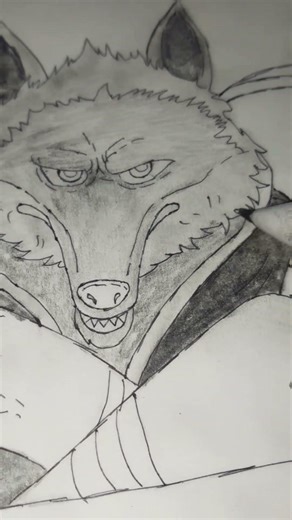 “Death Wolf Drawing 🐺💀 | Darkest Wolf Art Ever | Viral Sketch”