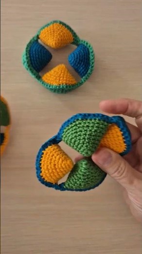 ✨ Crochet Puzzle Ball 🧶 Handmade Baby Toy-Day 25 Craft Challenge #handmadetoys #crochet #puzzleball