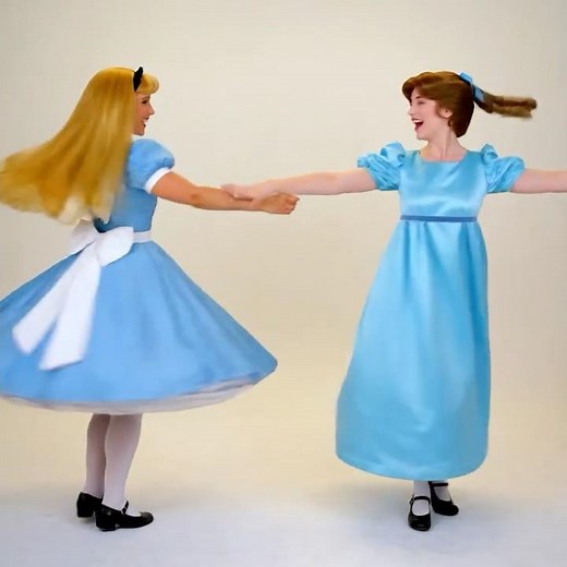 Alice and Wendy dance together