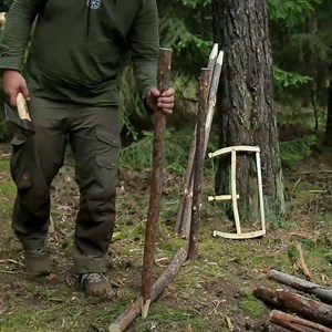 6 Days Solo Bushcraft , Fire in the Canvas Lavvu Tent, Wild Camping Adventure, Root cordage , Part 2 | Bushcraft WORLD