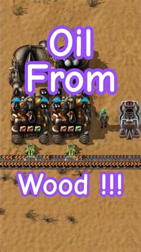 RESHAPE WOOD INTO OIL !!!!! #factorio #factoriospaceage