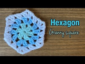Easy Crochet - how to make a Hexagon Granny square.