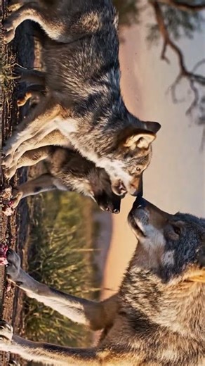 Mother Hyena Feeding Her Babies – A Heartwarming Wildlife Moment