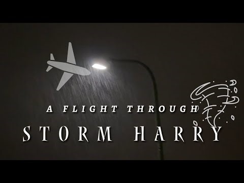 I took a flight in the middle of Storm Harry | Vlog #68
