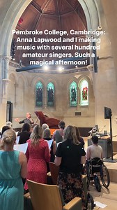 Beautiful afternoon in Pembroke College, Cambridge, making music with several hundred amateur singers. Huge thanks to @annalapwoodorgan, @pembrokechoir, and @cambridgeuniversity for bringing this event to life! | Eric Whitacre
