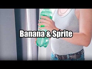 Banana and Sprite challenge - Lots of burps - belly sounds