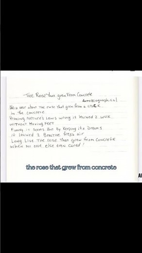 2Pac's Powerful Poetry: The Rose That Grew from Concrete🌹