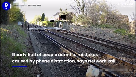 Distracted Brits risk deadly near misses at UK railway crossings