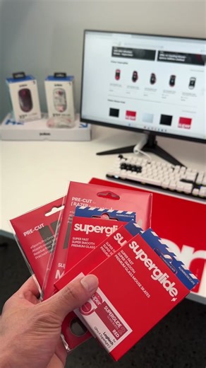 With Pulsar gaming accessories you can upgrade your mouse and your gaming performance! Level up your setup aesthetics & aim with the SuperGlide V2 glass mousepad for years better speed and stopping power than a standard cloth pad. Available in 3 colours, starting at $169 NZD Or, keep your cloth pad but take your gaming mouse to the next level with the Superglide glass mouse skates do get a glide so smooth it'll feel like a brand new mouse. Starting from $45 NZD And lock-in for those crucial mome