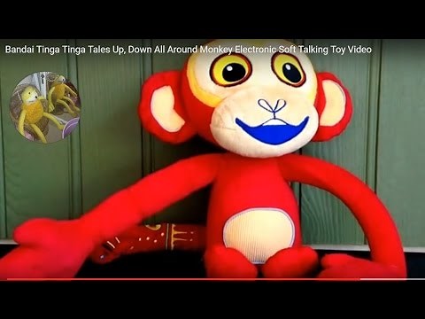 Bandai Tinga Tinga Tales Up, Down All Around Monkey Electronic Soft Talking Toy Video