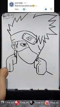 how to draw kakashi hatake #narutoshippuden