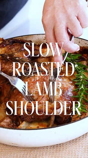 8.6K views · 107 reactions | Got a weekend feast planned? This slow roasted lamb shoulder takes awhile to cook but that fall from the bone, tender meat makes it all worthwhile. Recipe here >> https://www.womensweeklyfood.com.au/recipes/slow-roasted-lamb-shoulder-33374 | Women's Weekly Food | Facebook