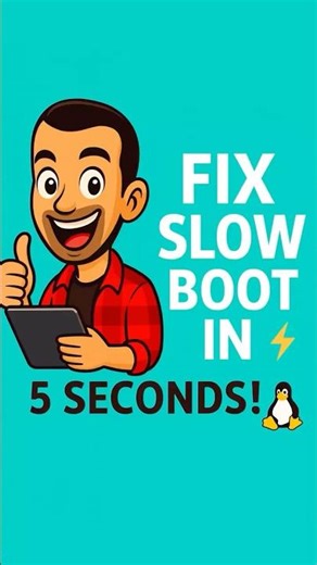 Fix Slow Boot on Linux in 5 Seconds! ⚡🐧 #Linux #ArchLinux #LinuxTips #TechShorts #Boot
