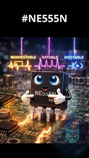 El Chip 555: El Cerebro Secreto Detrás de Luces, Alarmas y PWM 🔥⚡#electronica #shorts #tecnologia