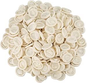 G2PLUS Disposable Latex Finger Cots Rubber, 140g(Approx 205PCS) Fingertips Protective Finger Art Latex Tissue Finger Cot (White)