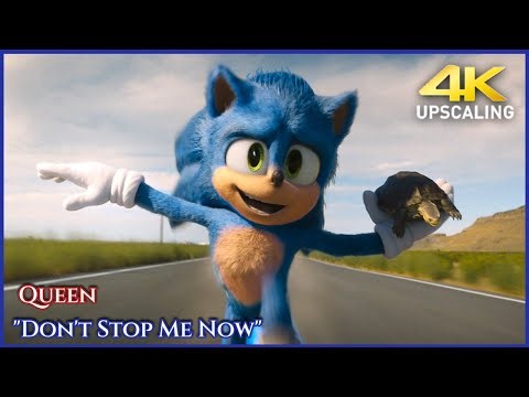 Sonic the Hedgehog MV - Don’t Stop Me Now - Queen 4K Up-scaling & HQ Sound