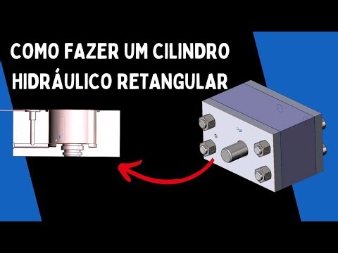 COMO FUNCIONA CILINDRO HIDRÁULICO DUPLA AÇÃO |CILINDRO RETANGULAR COM HASTE DESLOCADA DO CENTRO|