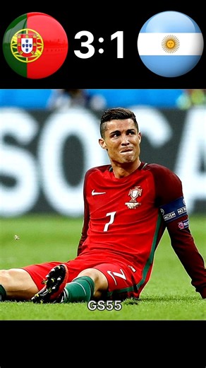 Ronaldo vs Messi fifa world cup💥 -CR7 vs Argentina #football #shorts