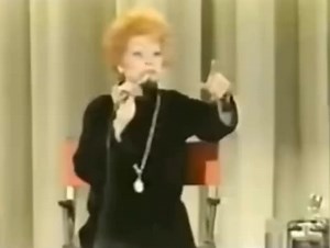 Lucille Ball telling David Sheehan to stop touching the audience (1978)
