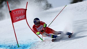 Switzerland's Odermatt leads giant slalom after opening run at Palisades Tahoe