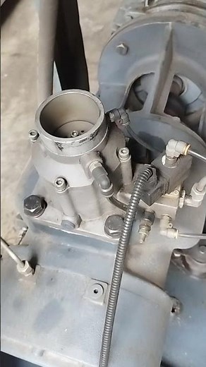 Open - Close Inlet Valve Screw Compressor