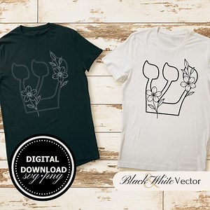 Tibia SVG Bundle, lettre hébraïque PNG, clipart initial hébreu, images de tibia florales dessinées à la main pour impression et gravure - Etsy France