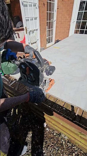 Perfect cutting of compact laminate worktop -kitchen by circular saw // plastic countertop #diy