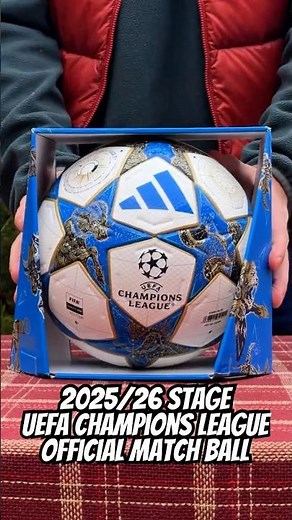 UEFA Champions League 2025/26 Stage Official Match Ball Pro - Adidas review & unboxing JD0188