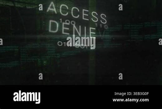 Animation of x mark on excess denied text with binary codes and computer language over circuit board. Digitally generated, hologram, coding, locked, security, coding, machine learning , technology Stock Video Footage - Alamy