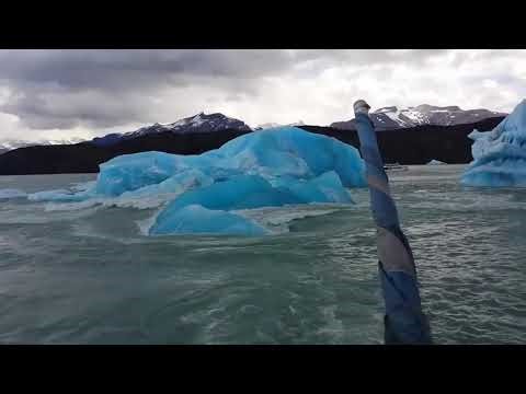 Exploding iceberg in Patagonia.
