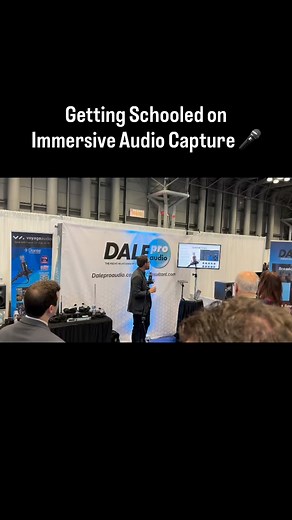 Colin Ritchie from Voyage Audio going over immersive audio capture with their Spatial Mic Dante in our booth today #nabshowny | Dale Pro Audio | Facebook