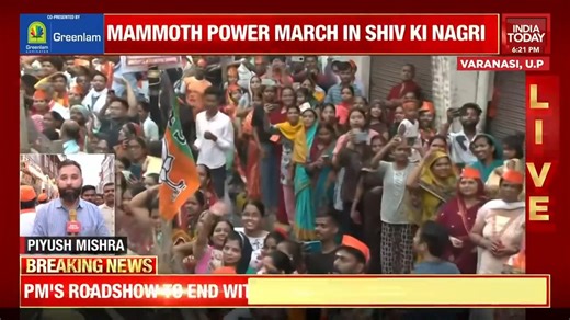 1.4K views · 19 reactions | PM Narendra Modi returns to 'Karambhoomi' Kashi. Poulomi Saha and Piyush Mishra join in with the latest updates. #Varanasi #6PMPrime #LokSabhaElections2024 #PMModi | India Today | Facebook