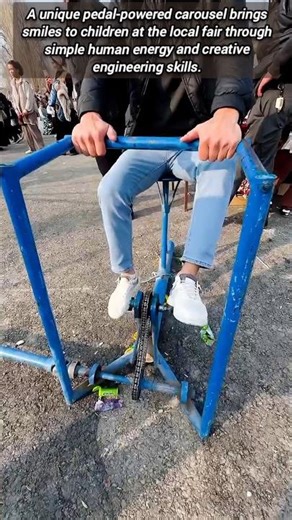 Amazing Pedal Powered Carnival Ride For Kids To Enjoy