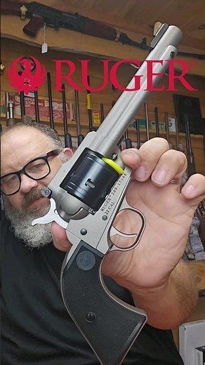 A close Look at the Ruger Super Wrangler .22 Magnum Revolver Silver & Black 🤠 #Ruger #Wrangler