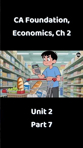 📚 CA Foundation Economics Chapter 2 Unit 2 – Theory of Consumer Behaviour Explained! Part 7
