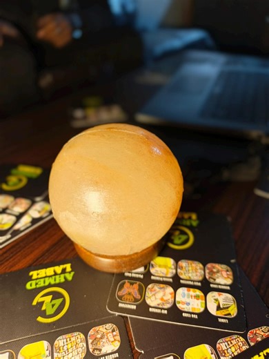 Geometric Round Himalayan Salt Lamp - USB 5-color LED - Etsy