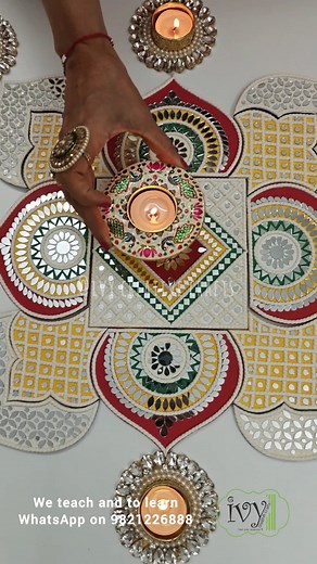 14K views · 1.1K reactions | Lipan Patola Art Fusion Rangoli !!...
