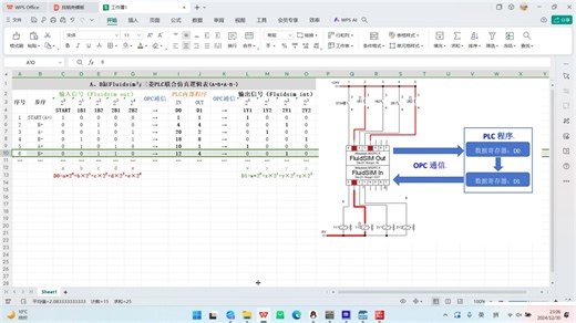 FLUIDSIM与三菱PLC联合仿真视频详细操作过程演示