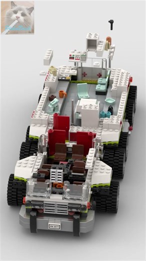 LEGO® Brick Rescue Truck custom speedbuild animation short new